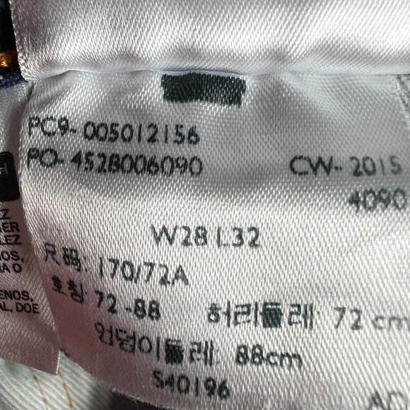 Levi's 501 Red Line Selvedge Jean Men 28x31* Blue White Oak Cone Denim Tag 28x32 - Picture 9 of 16